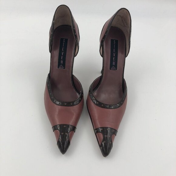 STEVEN by STEVE MADDEN Two-Tone Spectator D'Orsay Pumps 6M NWOT - Picture 2 of 8